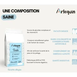 Arlequin Originelle - Croquette chien sans céréales light saumon truite 2 kg Discount