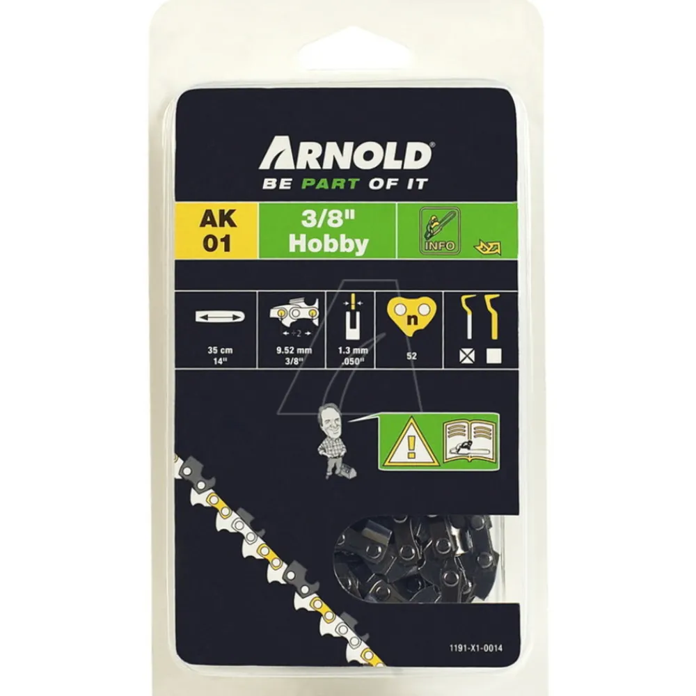 Arnold - Chaîne de tronçonneuse 3/8", 1,3 mm - 52 maillons d’entraîneurs Discount