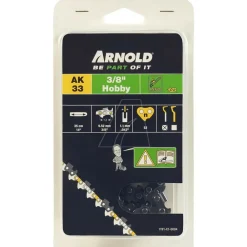 Arnold - Chaîne de tronçonneuse 3/8", 1,1 mm - 52 maillons d’entraineurs Hot