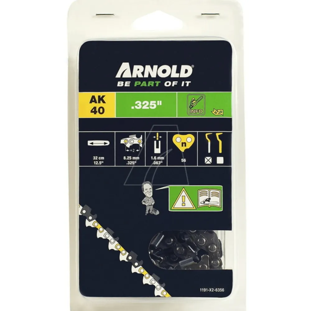 Arnold - Chaîne de tronçonneuse 325"/1,6 mm - 56 maillons d’entraîneurs Best