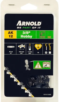 Arnold - Chaîne de tronçonneuse 3/8", 1,3 mm - 59 maillons entraîneurs Sale