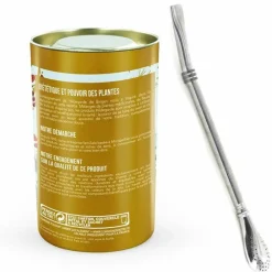 Aromandise - Tisane bio soirées d'hiver + paille inox avec filtre