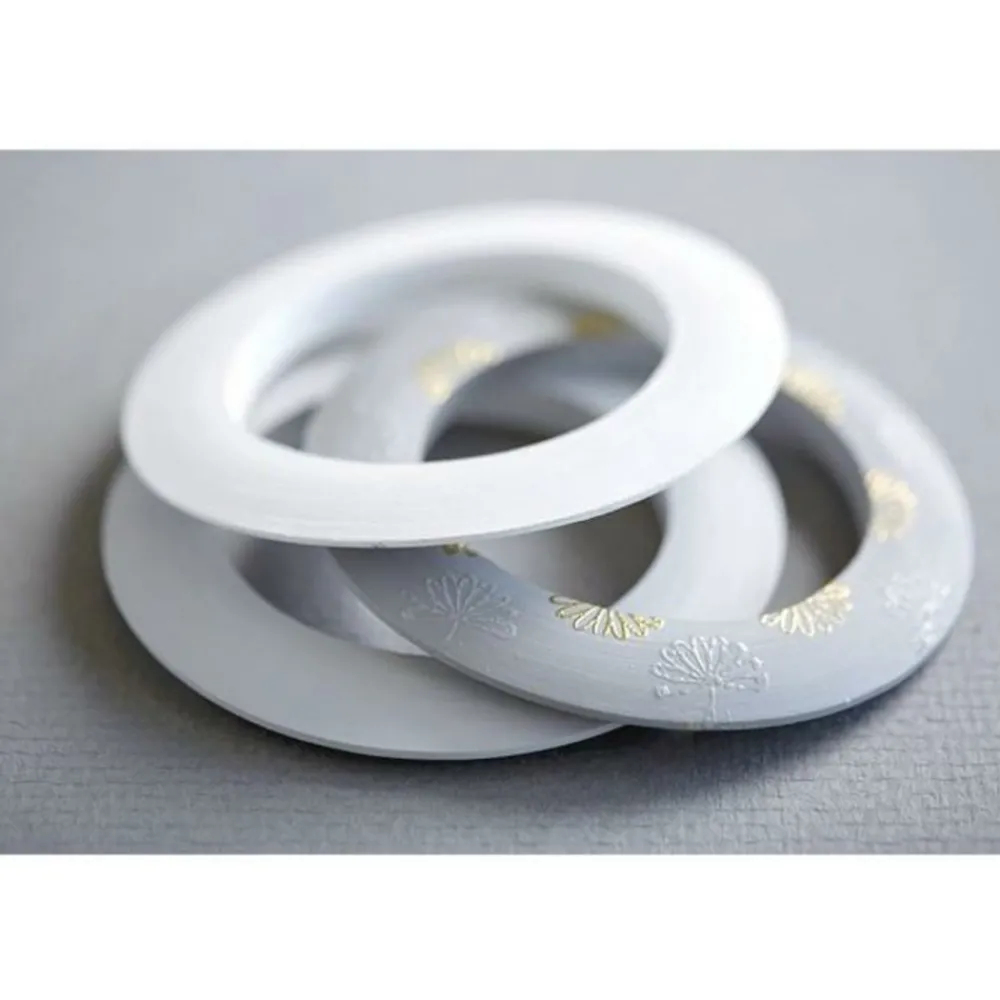 Artemio - 2 bracelets en bois plats 6,8 cm Hot