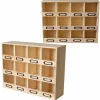 Artemio Librairie Et Papeterie | - 2 casiers de rangement en bois 12 emplacements
