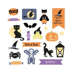 Artemio - 42 formes découpées en papier - halloween Best