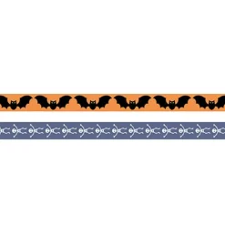 Artemio Fête Et Anniversaire | - 2 masking tape halloween 5 m x 15 mm - chauve-souris et squelette