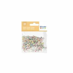 Artemio - 300 perles blanches coeur couleurs dia 7 mm Discount