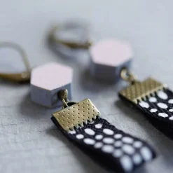 Artemio Bijoux Et Perles | - 25 perles en bois hexagonales 10 x 5 mm