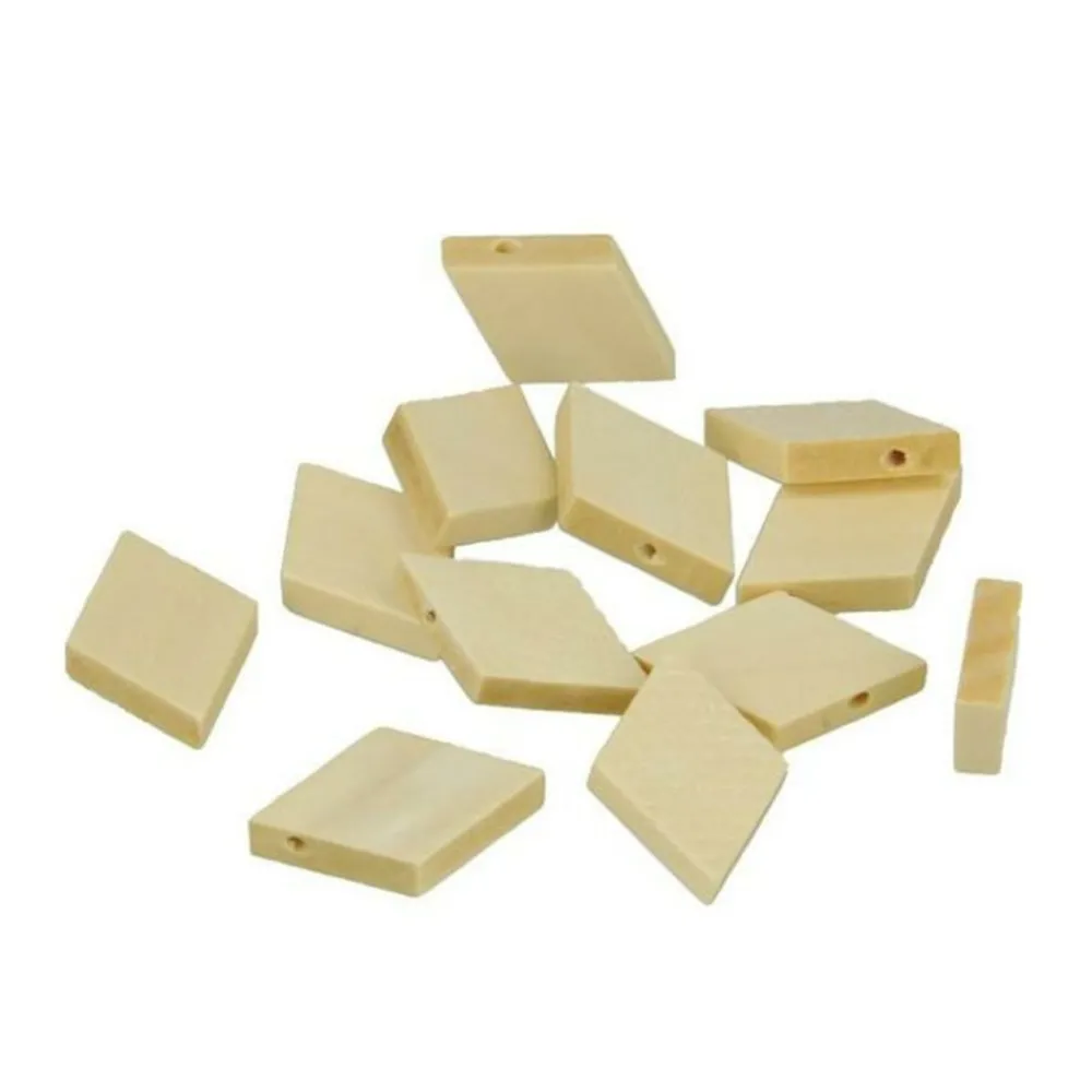 Artemio - 12 perles en bois losanges 30 mm Clearance