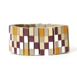 Artemio Bijoux Et Perles | - 10 perles en bois rectangles 30 x 6,5 mm