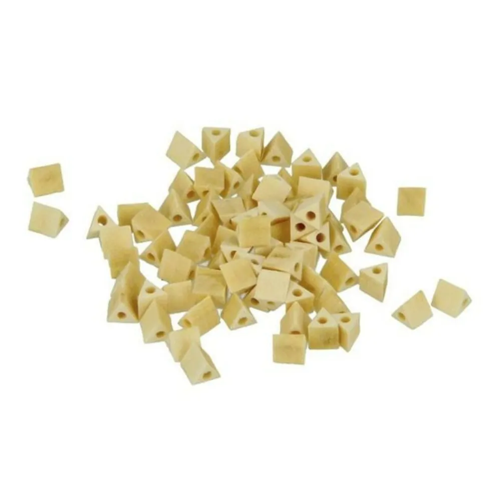 Artemio Bijoux Et Perles | - 80 perles en bois triangles 5 mm