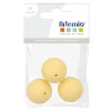 Artemio - 3 perles silicone rondes - 15 mm - jaune Clearance
