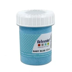 Artemio Librairie Et Papeterie | - Poudre à embosser 40 ml - bleu clair