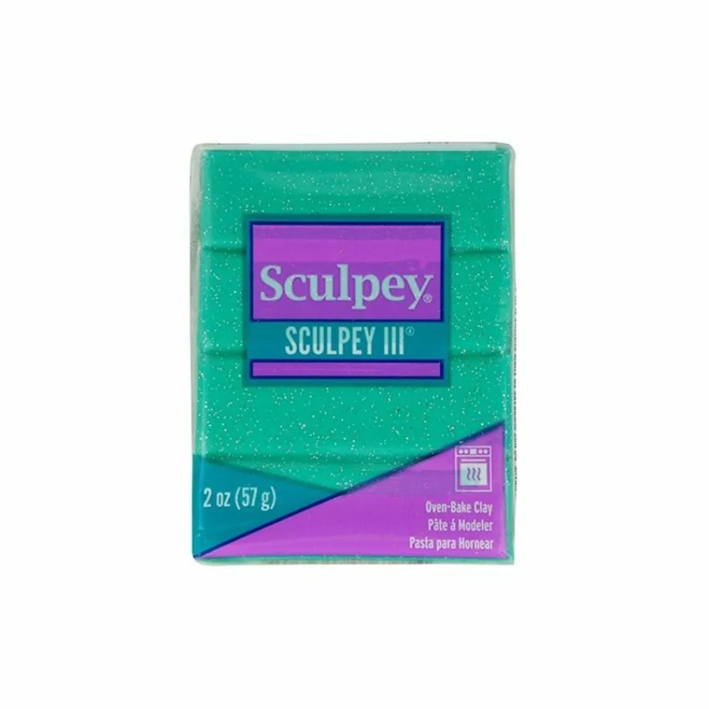 Artemio - Pâte polymère sculpey 57 g - turquoise pailleté Clearance