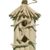 Artxlight Oiseaux Du Jardin | - Nichoir carré double en bois d'albésia à suspendre