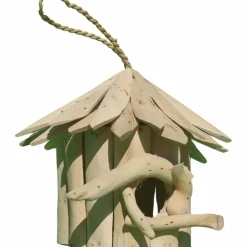 Artxlight - Nichoir rond en bois d'albésia 20 x 18 cm Outlet