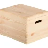 Astigarraga Décoration Créative | - Boîte de rangement en pin massif avec couvercle taille 4