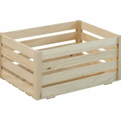 Astigarraga - Caisse de rangement en pin massif 36 x 25 x 17 cm Discount