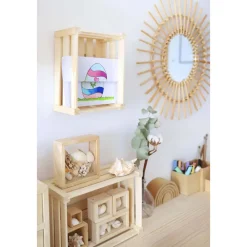 Astigarraga - Caisse de rangement en pin massif 36 x 25 x 17 cm Discount