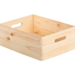 Astigarraga Décoration Créative | - Caisse en bois de rangement 40 x 30 x 14 cm