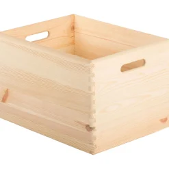 Astigarraga Décoration Créative | - Caisse en bois de rangement 40 x 30 x 23 cm