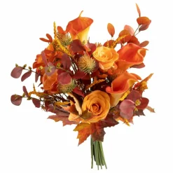 Atmosphera Bouquets De Fleurs | - Bouquet artificiel automnal - h. 55 cm - orange