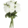 Atmosphera Bouquets De Fleurs | - Bouquet artificiel de 13 pivoines - h. 50 cm - blanc