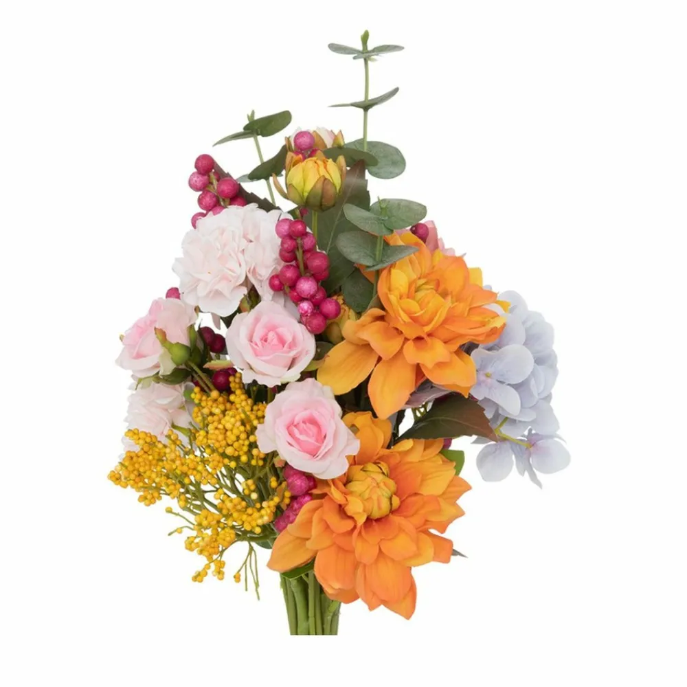 Atmosphera Bouquets De Fleurs | - Bouquet composé hortensia fleurs artificielles h 53 cm