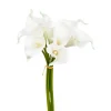 Atmosphera - Bouquet de fleurs artificielles 8 arums blanches h 36 cm