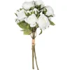 Atmosphera Bouquets De Fleurs | - Bouquet de fleurs artificielles 14 roses blanches d. 23 x h. 40 cm