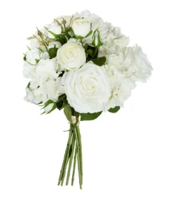 Atmosphera - Bouquet de 18 fleurs artificielles blanches d. 32 x h. 50 cm Best