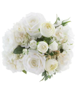 Atmosphera - Bouquet de 18 fleurs artificielles blanches d. 32 x h. 50 cm Best