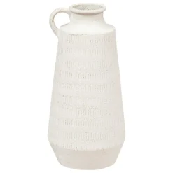 Atmosphera Createur D'interieur Vases Et Coupes | - Cruche "eran" blanc h41cm
