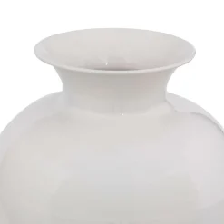 Atmosphera Createur D'interieur Vases Et Coupes | - Vase "kian" blanc h33,5cm