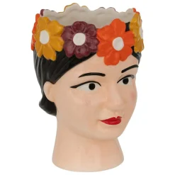 Atmosphera Createur D'interieur Vases Et Coupes | - Vase tête de femme "yuca" céramique h18,2cm