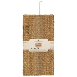 Atmosphera Createur D'interieur - Panier "ninon" roseau beige 38x38cm