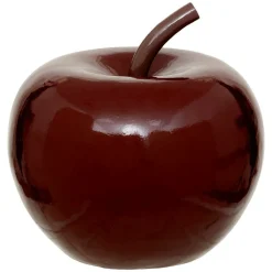 Atmosphera Createur D'interieur Objets De Décoration | - Déco à poser d extérieur pomme "glossy" résine rouge rubis d26cm