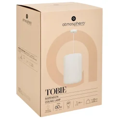 Atmosphera Createur D'interieur - Suspension "tobie" coton blanc d25cm Hot