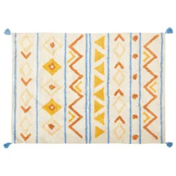 Atmosphera Createur D'interieur - Tapis "anton" coton tufté 120x170cm New
