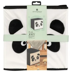 Atmosphera Createur D'interieur - Boîte de rangement enfant panda "joey" noir & blanc 29x29cm Clearance