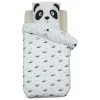Atmosphera Createur D'interieur - Parure de lit 2 pièces enfant panda "andy" coton violet 140x200cm Outlet