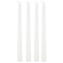 Atmosphera Createur D'interieur - 4 bougie-bâtons "twist many" blanc 180g Discount
