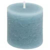 Atmosphera Createur D'interieur - Lot de 4 bougies rustiques 60g bleu orage Discount