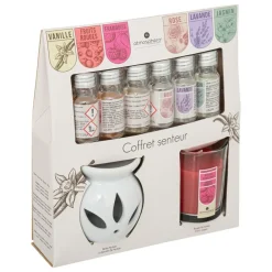 Atmosphera Createur D'interieur Bougies, Senteurs Et Bien-Être | - Coffret senteur - brûle - parfum - 6 huiles - bougie fruits rouges