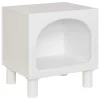Atmosphera Createur D'interieur Mobilier D'Intérieur | - Chevet 1 compartiment "tara" blanc 42x40x32cm
