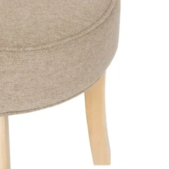 Atmosphera Createur D'interieur Mobilier D'Intérieur | - Tabouret "adriel" peuplier beige d35x35cm