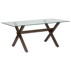 Atmosphera Createur D'interieur - Table à manger "jorel" marron 180x90x74,5cm Online