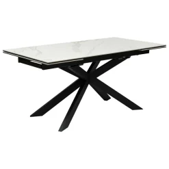 Atmosphera Createur D'interieur Mobilier D'Intérieur | - Table à manger extensible "boot" blanc 160x90x76cm