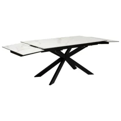 Atmosphera Createur D'interieur Mobilier D'Intérieur | - Table à manger extensible "boot" blanc 160x90x76cm