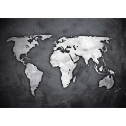 Atmosphera Createur D'interieur - Sticker "monde" - noir et blanc - 70x50 cm Online